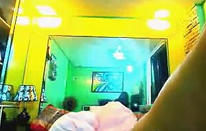 Amateur ts wanks off her dick