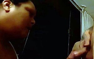 Naughty asian slut filling her mouth with cock