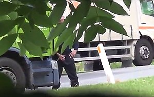 Truck Drivers Jacking Off