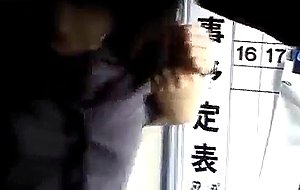 Japanese milf has hairy crack roughly screwed by two du