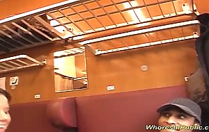 wild groupsex orgy at the public train