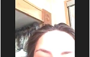 Jew slut does makeup before stripping