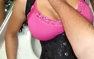 Slut Hard Pounded on the Bathroom Sink