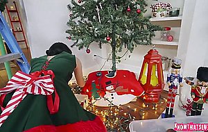 Xmas sex for dirty teen elf p4 