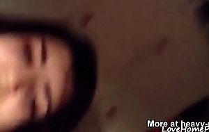 Hairy amateur brunette teen masturbating to orgasm