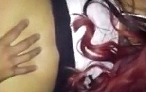 Plump redhead pounded like an animal
