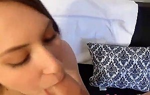 Cute teen kimber lee sucks on bfs big cock