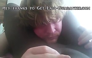 Licking her black pussy on webcam