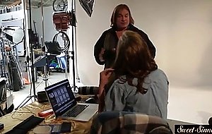 Beautiful teen rides stepdads intense dick