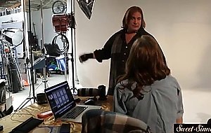 Beautiful teen rides stepdads intense dick