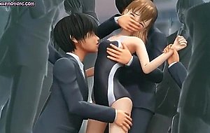 Animated teenie gets toyed