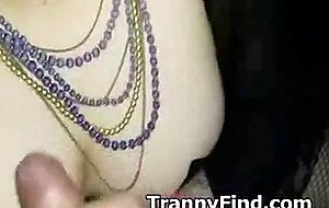 Horny cd sucks cock