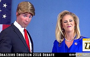 Cherie deville as hillary clayton sucks donald drumpf's fat cock