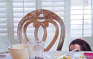 Karlie brooks sucking wide boner underneath the table