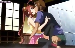 Shy anime teenie gets clit rubbed