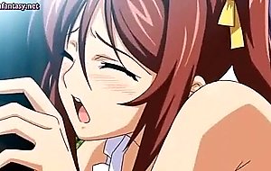 Shy anime teenie gets clit rubbed