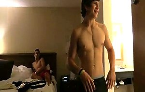 Amateur hunks jerk off race