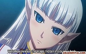 Anime coed with bigboobs caught by tentacles and fucked