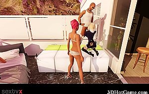 3D Emo Babe Fucked and Facialed!