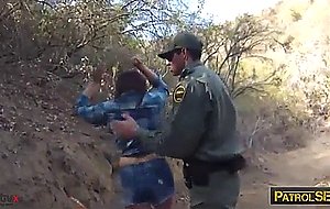 Mexican border patrol agent fucked babe