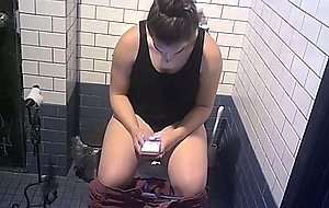 Hidden cam public toilet 