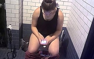 Hidden cam public toilet 