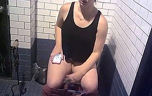 Hidden cam public toilet 