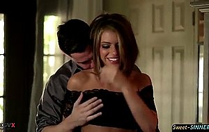 Horny engaged couple and have honey sex 