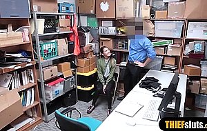 Petite asian teen thief likes her punishment 