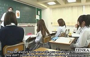 Subtitled japanese schoolgirls sexual education class