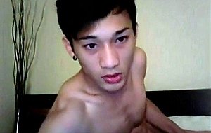 Cute asian twink masturbation