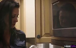 Horny alina lopez swallows cock...