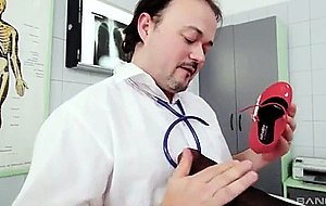 Doctor satisfies asian foot fetish 