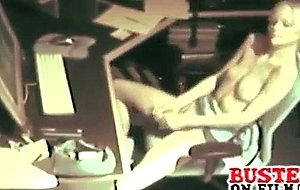 Spy At Desk Masturbating