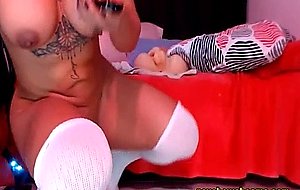 Hot Busty Blonde In Her Elegance But Naughty Live Show