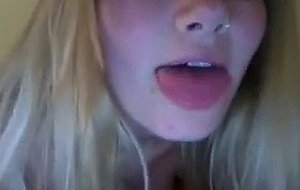 Nice blond cam show