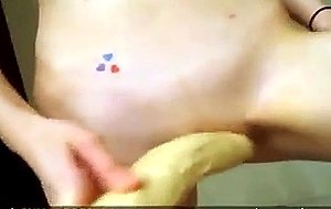 Huge Tits On Amateur Fucking Her Dildo