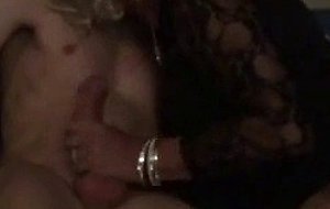 Crossdresser sucking