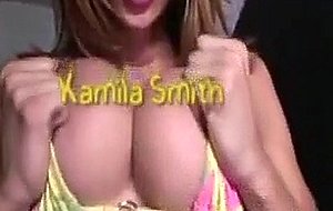 Busty tranny and guy have some fun