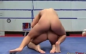 Sexy lesbians enjoy hardcore wrestling 