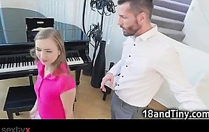 Spoiled skinny teen fucks big dick!