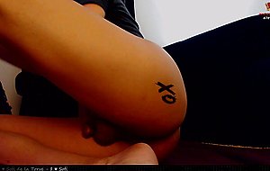 Cute cd plays footsie