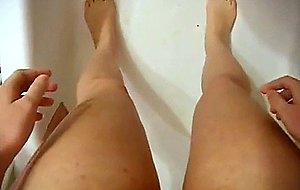 Two girls piss themselves for a dare 