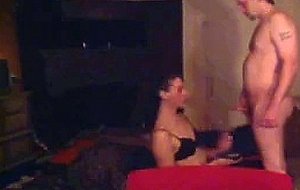 Amateur sex with a smoking trans