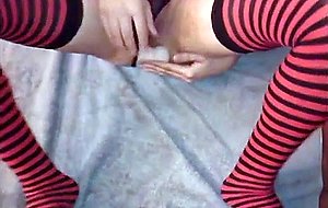 Sissy self vibrator fuck