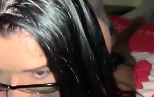 Karoll suck big black cock
