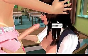 Horny ts teacher gets bj