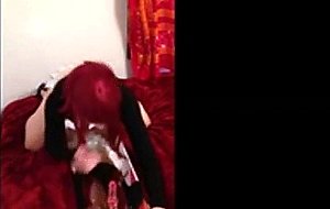 Cute crossdresser jerking compilation