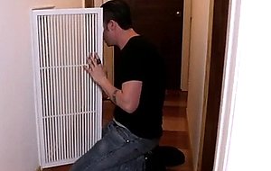 Cfnm teen in glasses gets facialized 