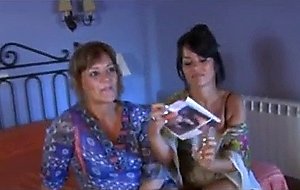 Mom and daughter share  